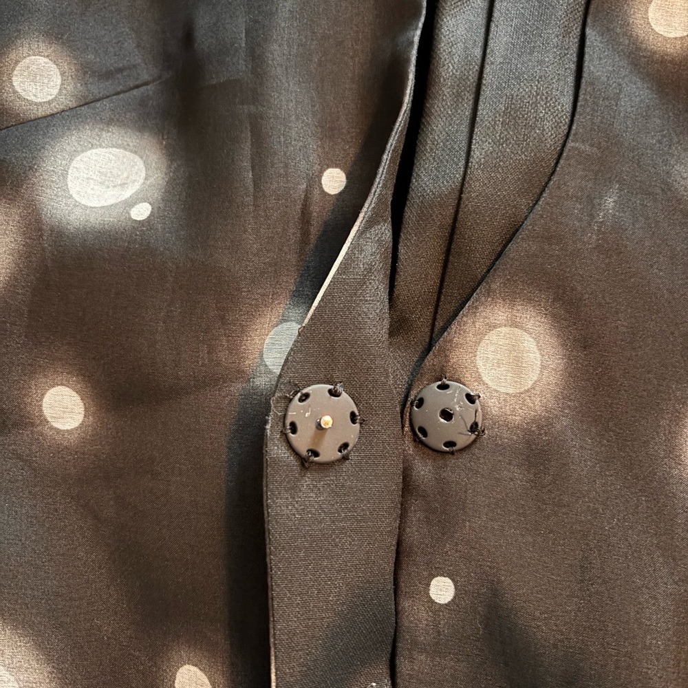 Vintage Giorgio Armani Black Blazer with White Circles - Picture 8 of 13